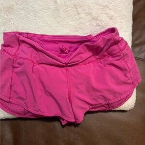 Lululemon Athletica Bright Pink Athletic Shorts